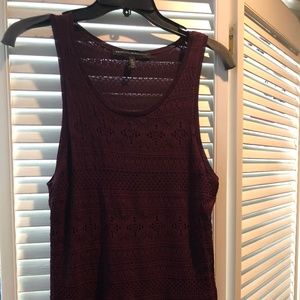 White House Black Market Fringe Tank Small